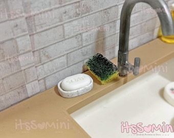 Miniature 1:6 Dollhouse playscale Bar Soap doll minis hand washing pretend soap bath bathroom kitchen