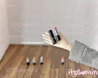 Miniature 1:6 Dollhouse playscale Makeup doll lipstick mini beauty items