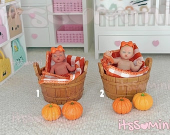 My Mini Baby Pumpkin OOAK awake silicone dolls miniature dolls