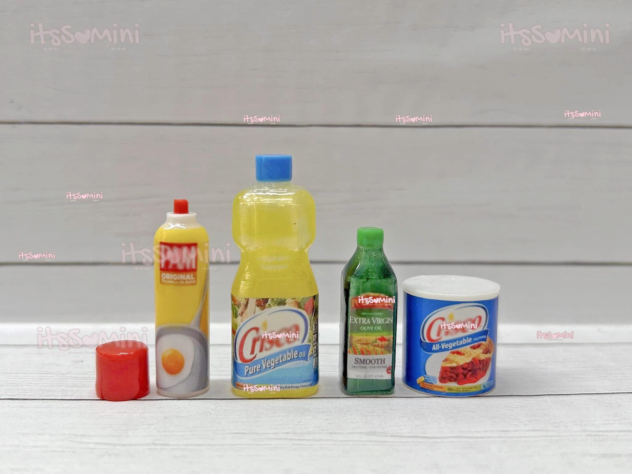Miniature 1:6 Cooking Oils Mini Olive Oil Miniature Cooking Dollhouse ...