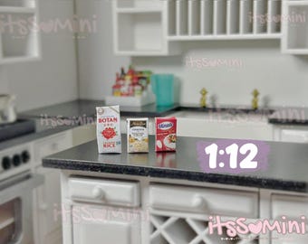 Miniature 1:12 dollhouse groceries miniature rice doll food dollhouse mashed potatoes