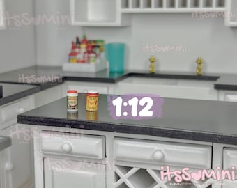 Miniature 1:12 Dollhouse groceries doll food seasonings