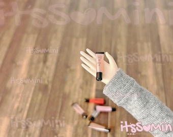 Miniature 1:6 Playscale Lip Gloss for pretend play with dolls dioramas dollhouse makeup