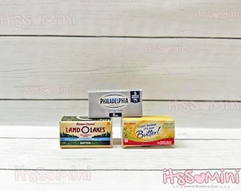 Miniature 1:6 butter, mini foods, Miniature food, Miniature items, Miniatures, playscale, doll house food