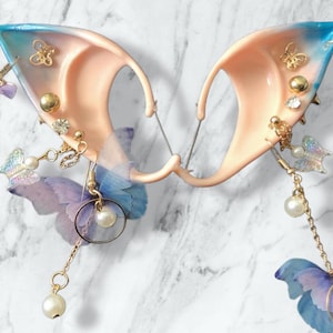 Customizable Pierced Elf Ears/ Fairy Ears/ Cosplay/ Pick a Theme/ Custom Character/ All Skin Tones/ Slide on Elf Ears