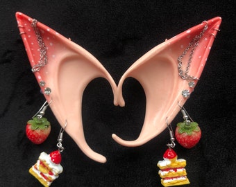 Strawberry shortcake themed elf ears