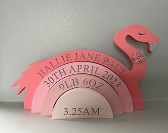 Engraved Stacking Flamingo