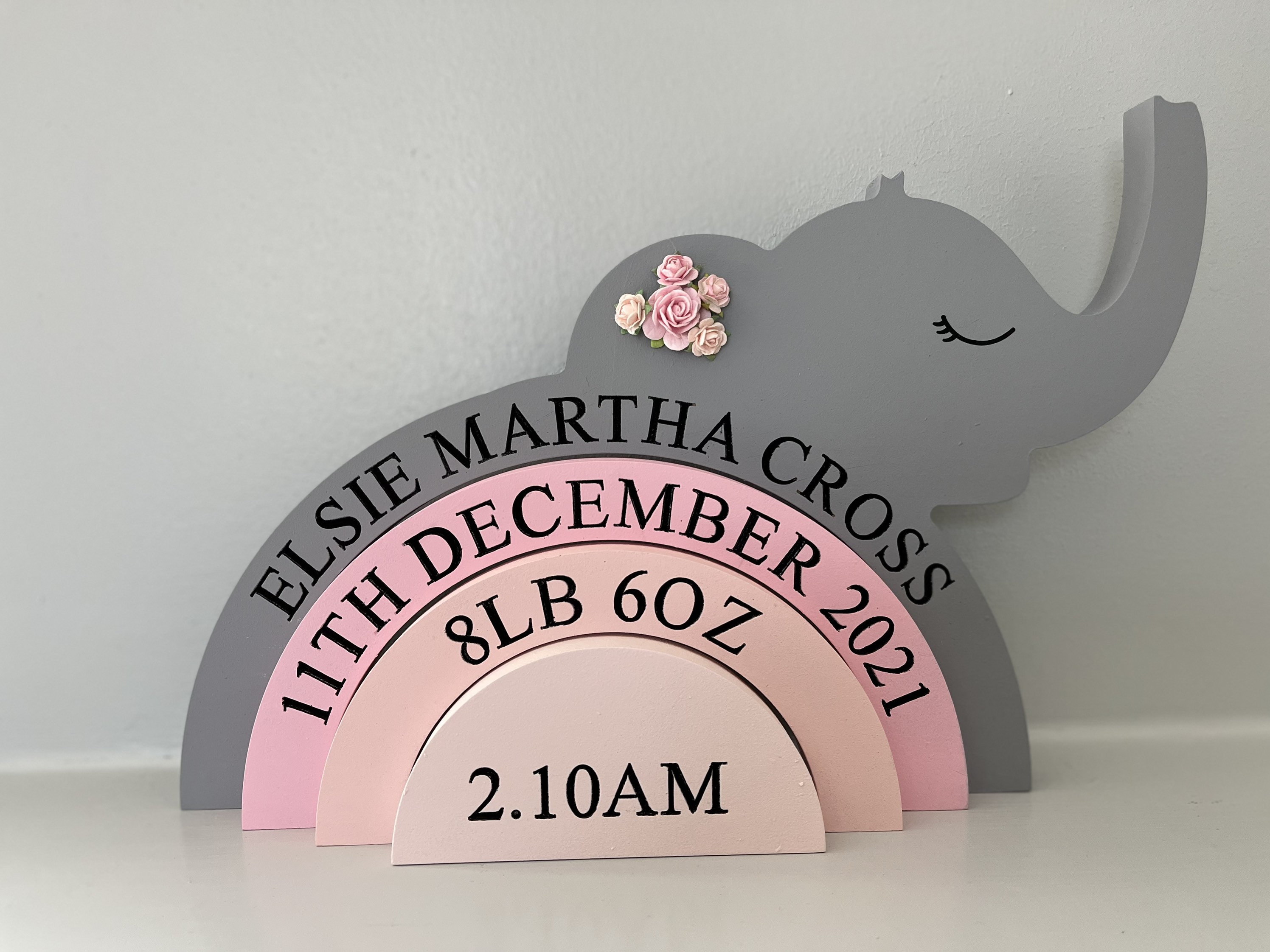 Engraved Stacking Elephant - Etsy UK