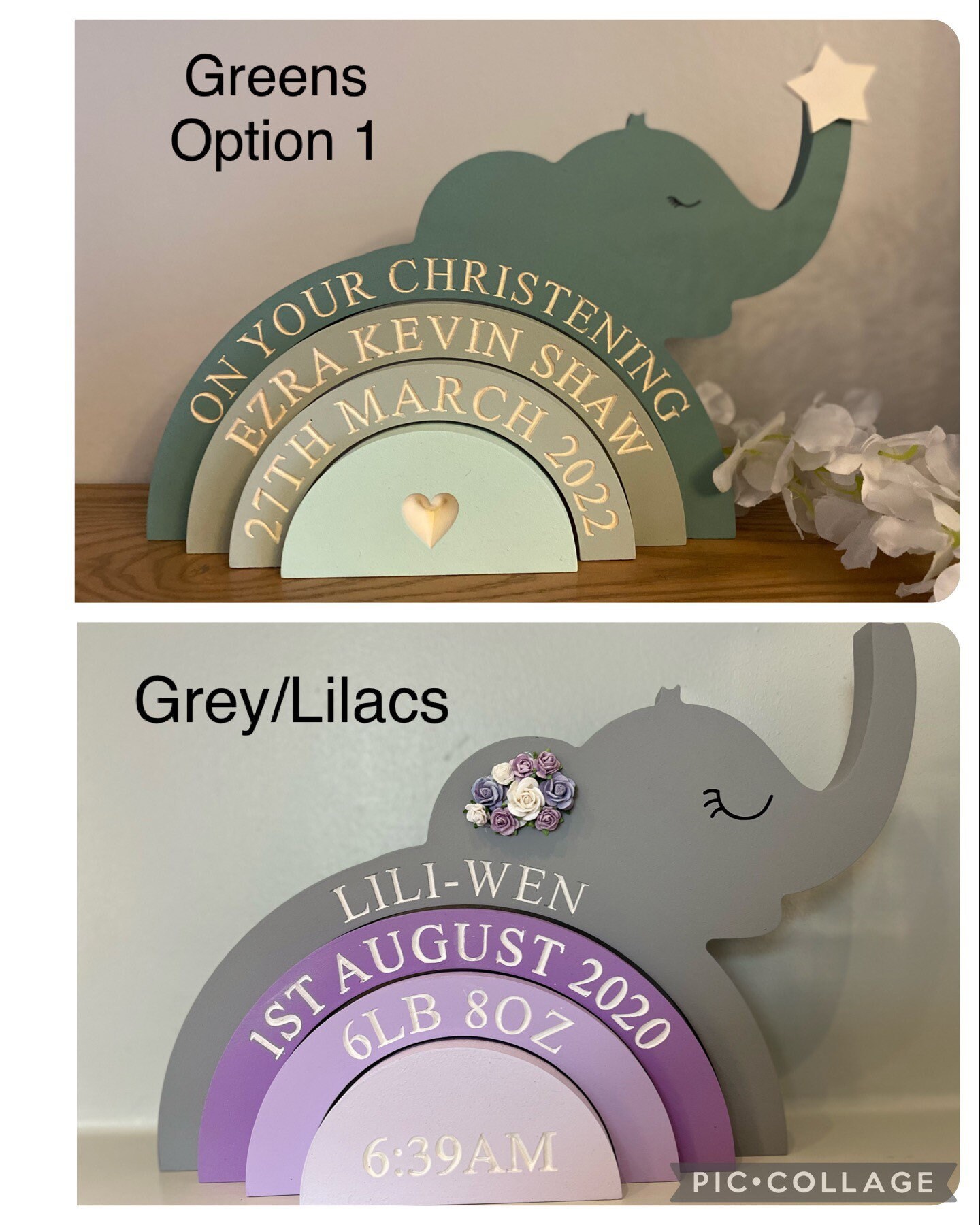 Engraved Stacking Elephant - Etsy UK