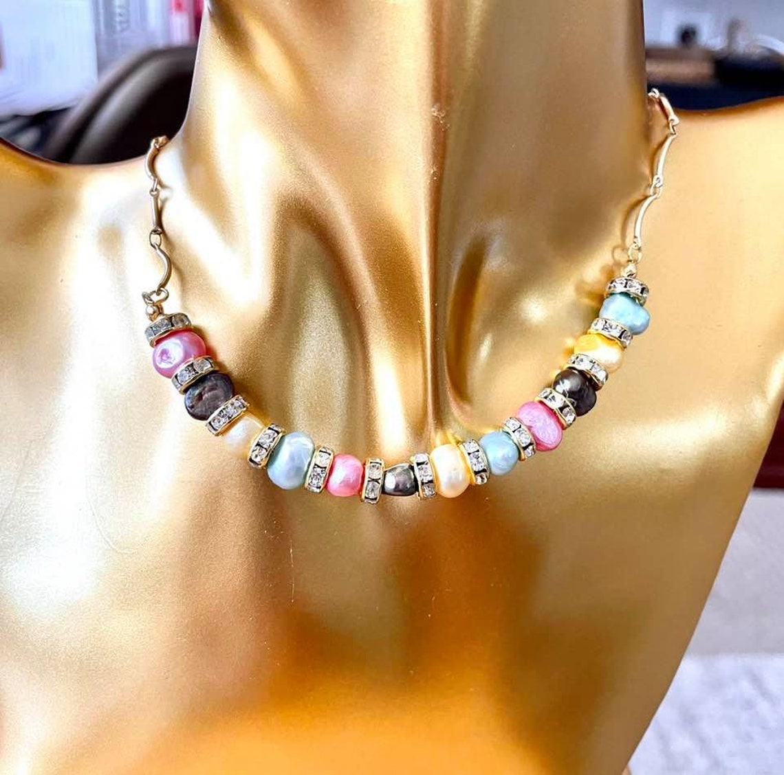 Monte Carlo Candy Pearl Jakobsmuschel Kette Halskette Etsy