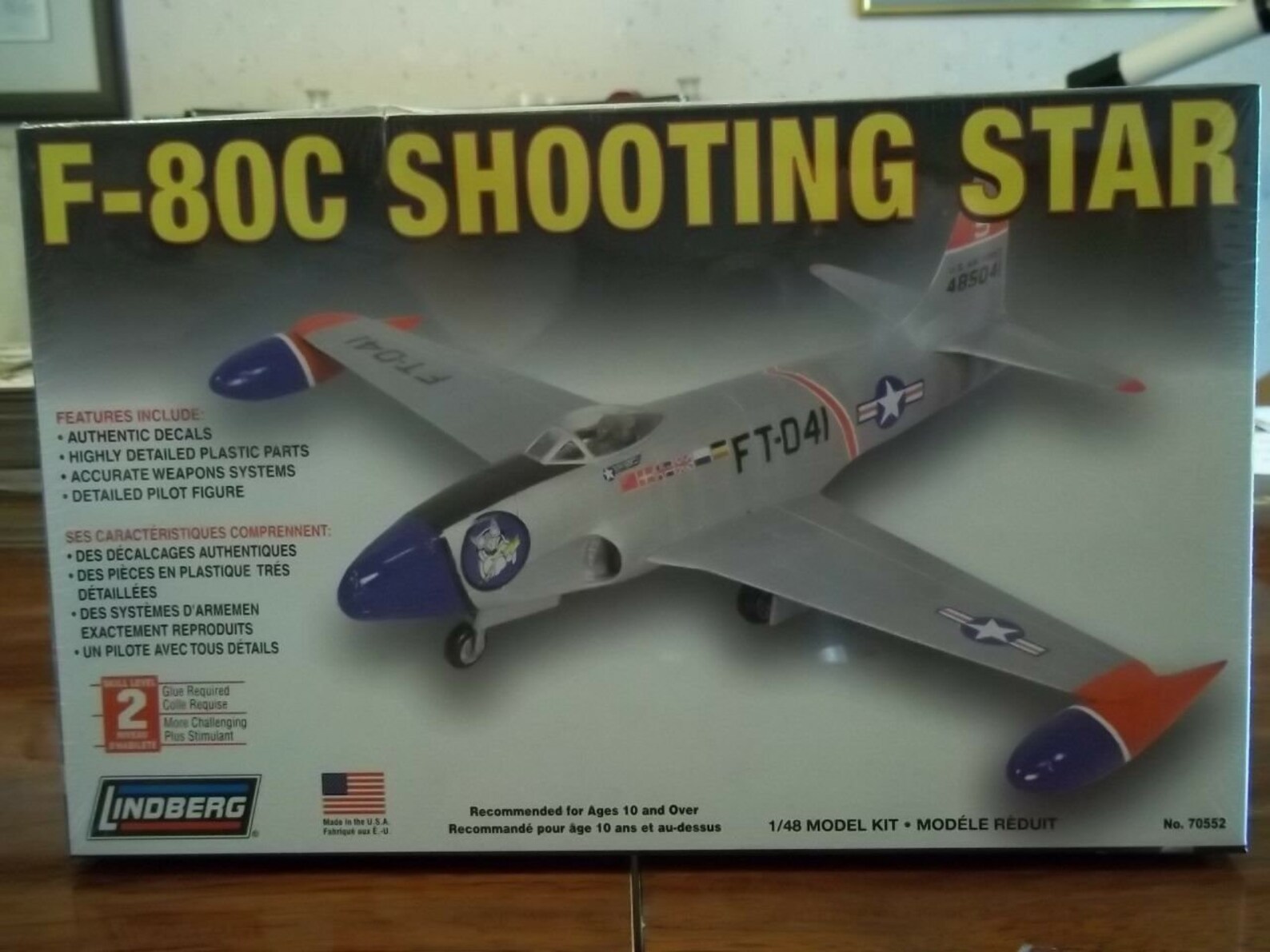 F80C Shooting Star Lindberg Model Airplane Model Kit 1/48 Etsy