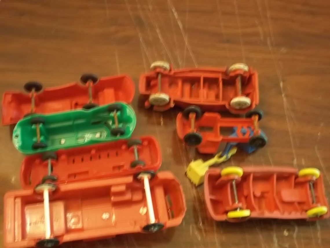 7 Vintage 1950s to 1960s plastic toy cars Plasticville Etsy