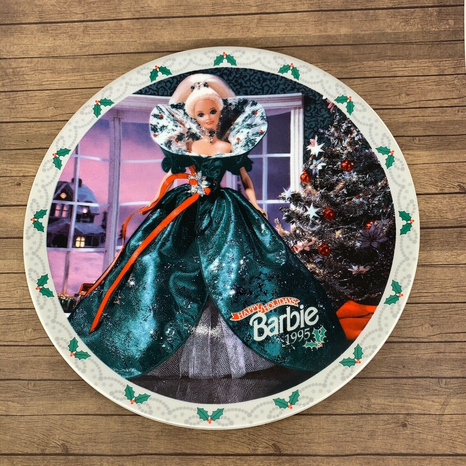 Happy Holidays Barbie 1995 Limited Edition Collector Plate | Etsy