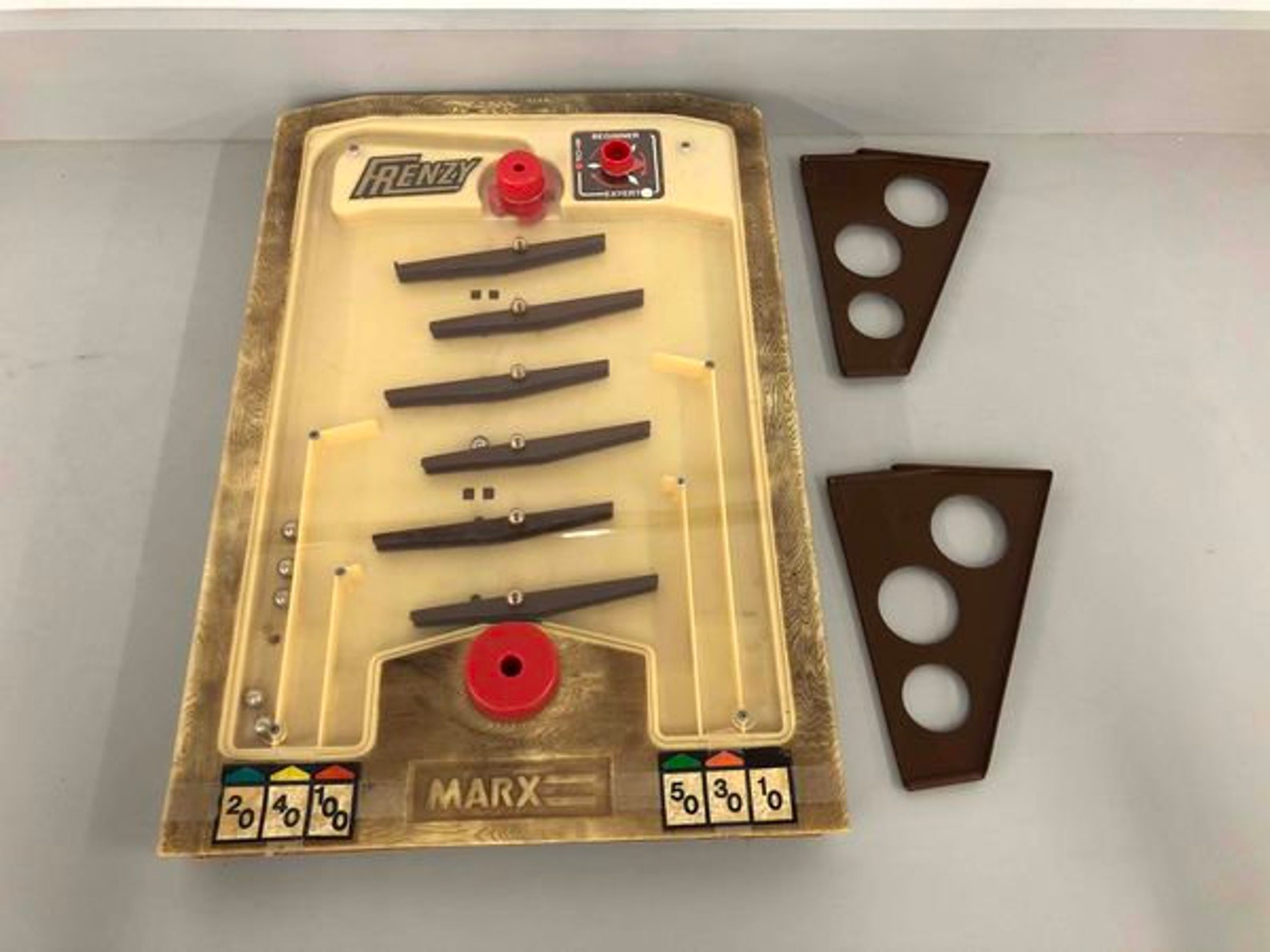 Vintage 1970s Frenzy Tabletop Pinball Game by Marx IOB Etsy
