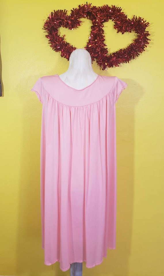 Vintage 50s 60s Shadowline Pink Nightgown Babydol… - image 5