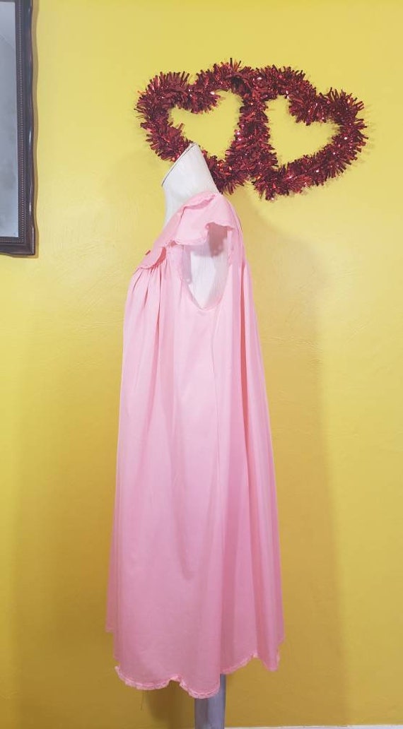 Vintage 50s 60s Shadowline Pink Nightgown Babydol… - image 3