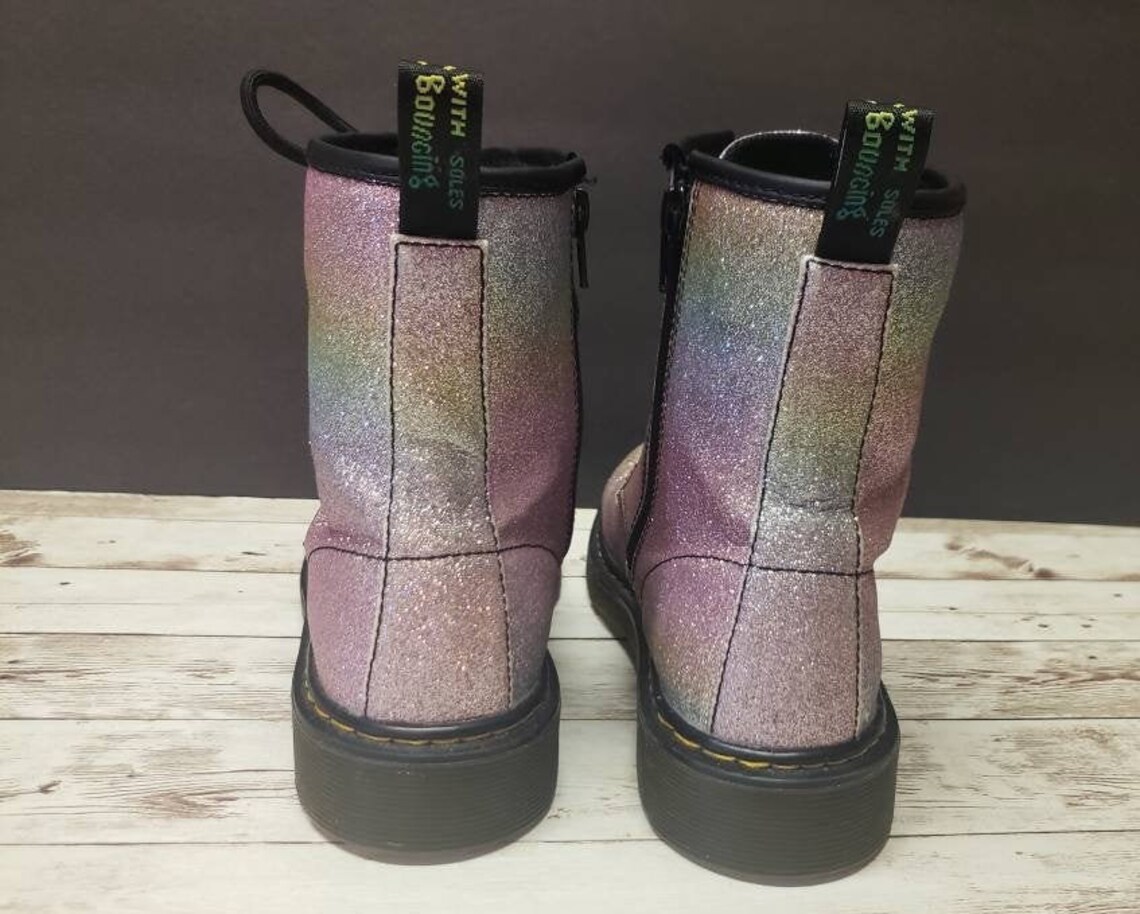 Paillettes Rainbow Pride Doc Martens Combat Pascal Bottes 6M Etsy France