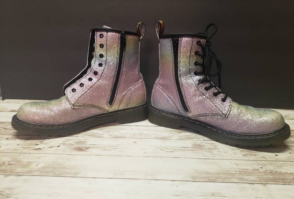 Paillettes Rainbow Pride Doc Martens Combat Pascal Bottes 6M Etsy France