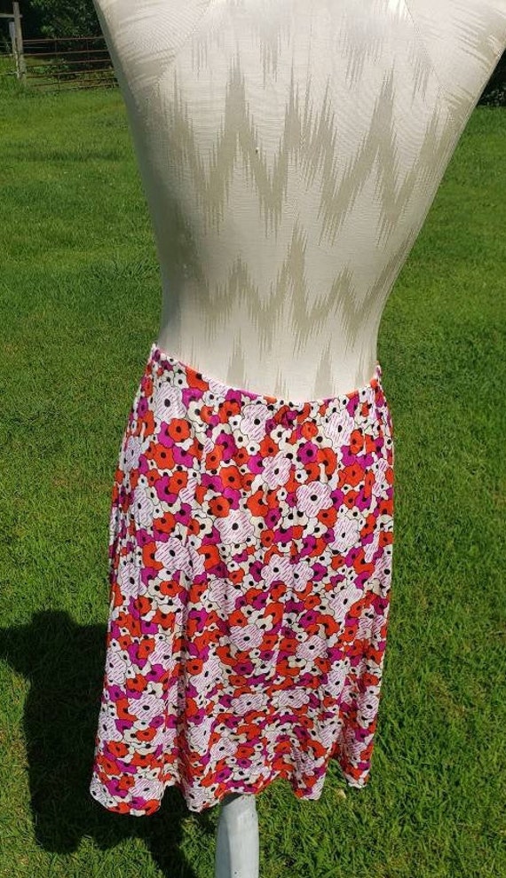 Vintage 60s Flower Power Convertible Tube Top or … - image 5