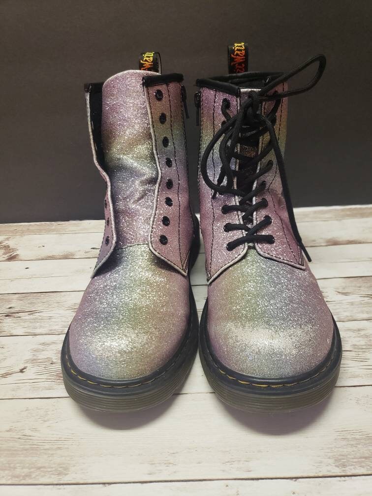 Paillettes Rainbow Pride Doc Martens Combat Pascal Bottes 6M Etsy France