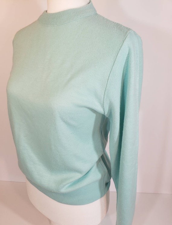 1980s does 1950s Light Blue Sweater