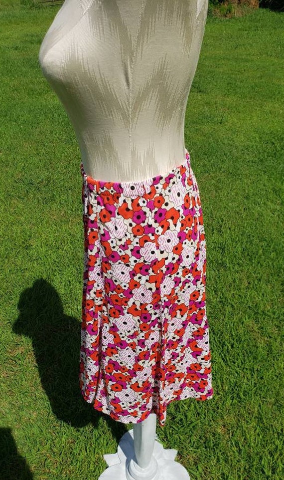 Vintage 60s Flower Power Convertible Tube Top or … - image 4