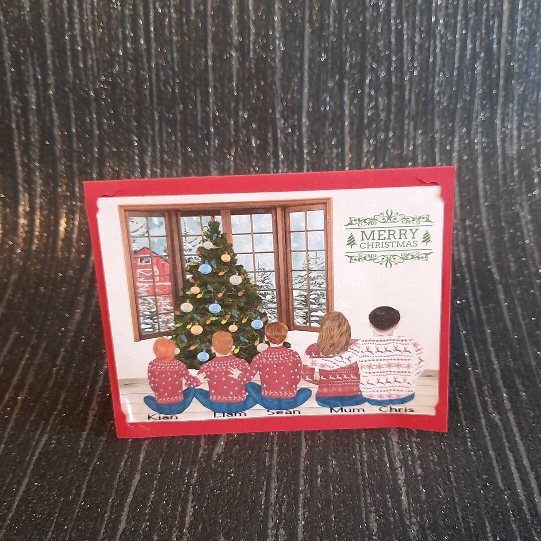 Personalised Christmas Cards Etsy UK