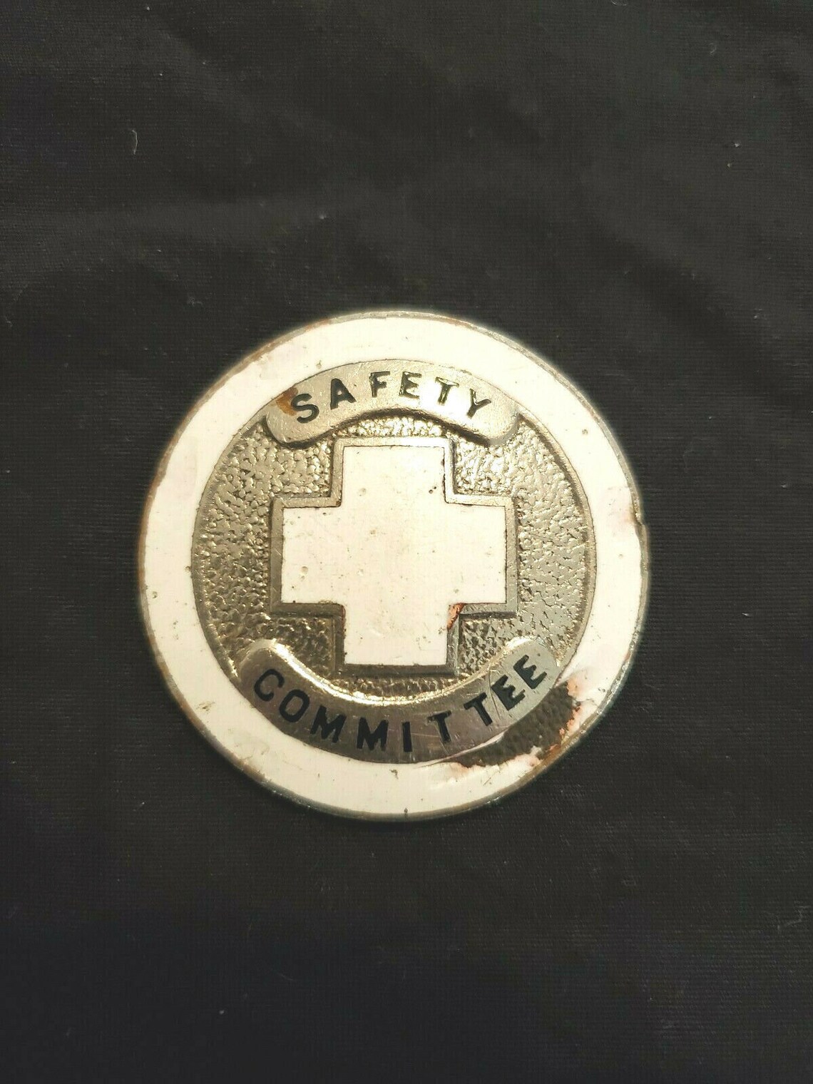 Vintage Safety Committee Metal and Enamel Badge Etsy