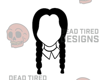Woensdag Addams SVG, Addams Family SVG, Halloween SVG, Dead Tired Designs