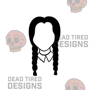 Wednesday Addams SVG, Addams Family SVG, Halloween SVG, Dead Tired Designs