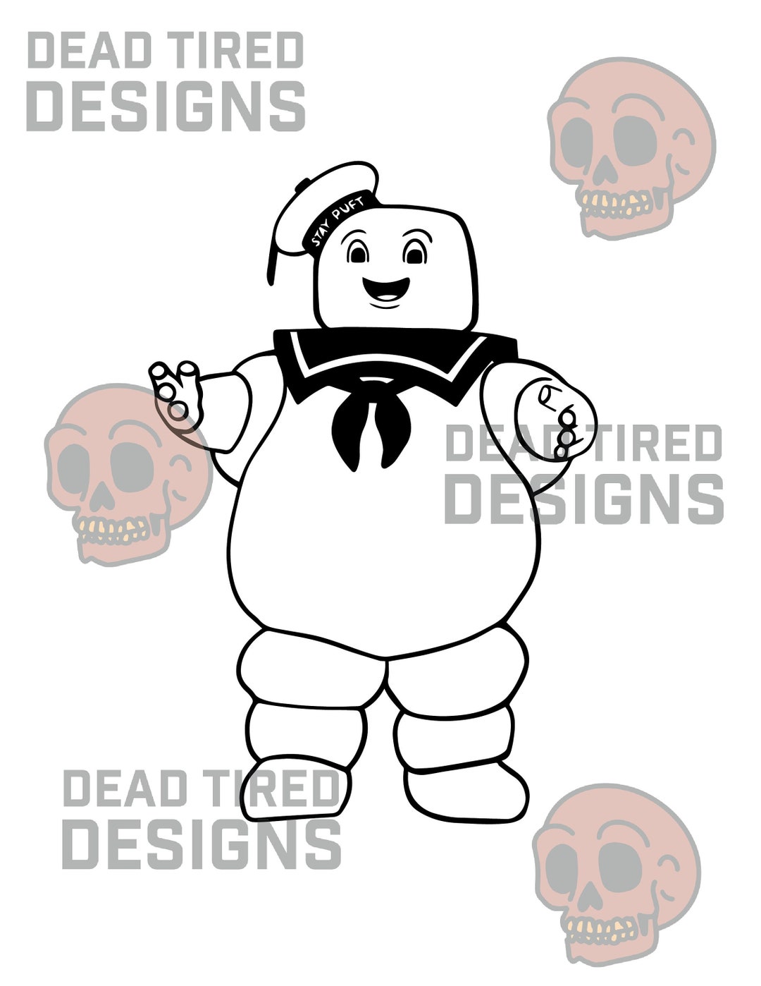 Stay Puft Marshmallow Man SVG, Ghostbusters SVG, Halloween SVG, Dead