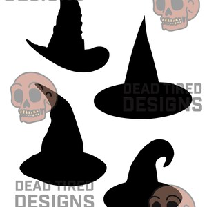 Chapéu de Bruxa SVG, Bruxa SVG, Halloween SVG, Dead Tired Designs