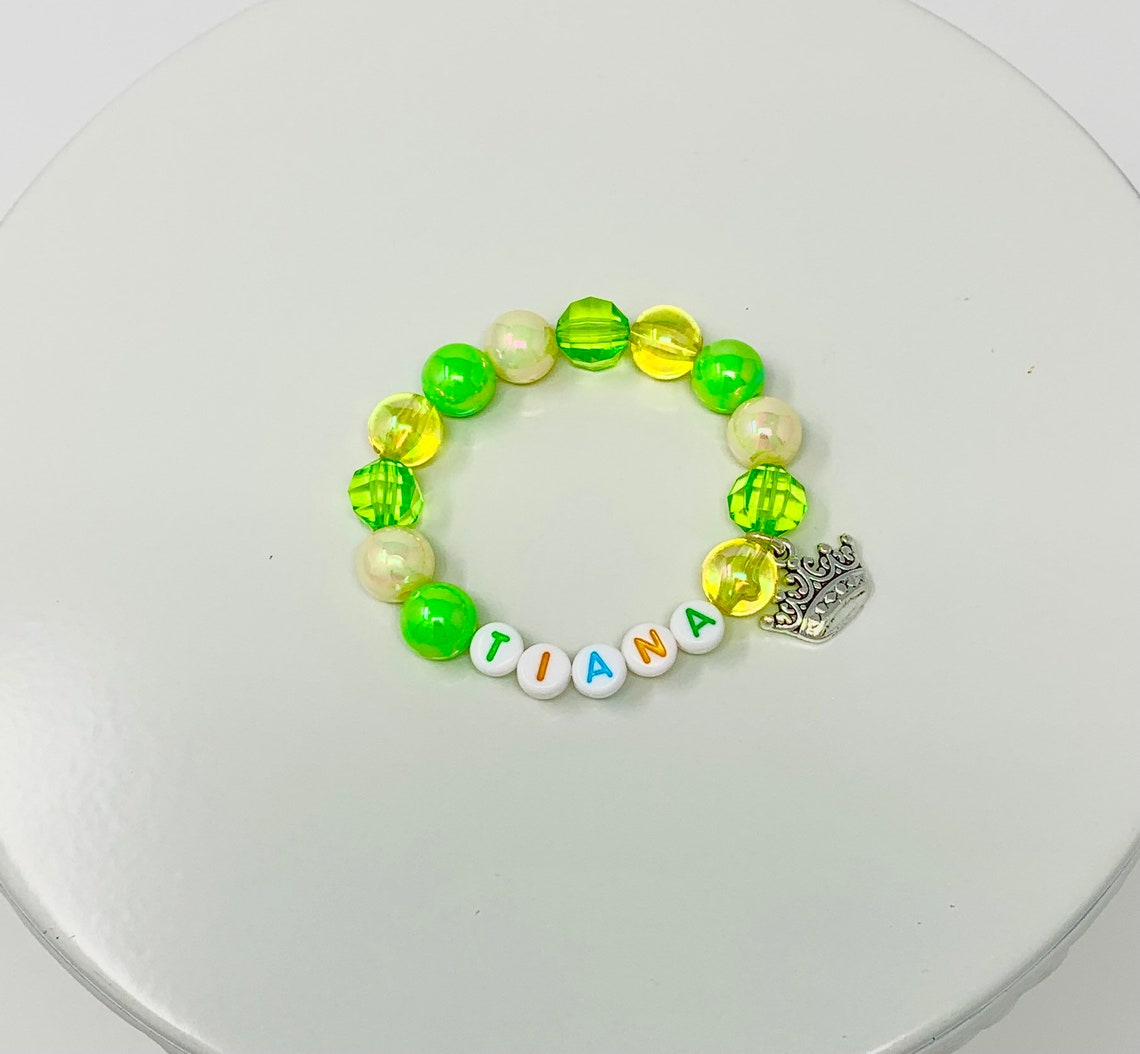 Princess Custom Bracelet Tiana Princess Bracelet Girls - Etsy