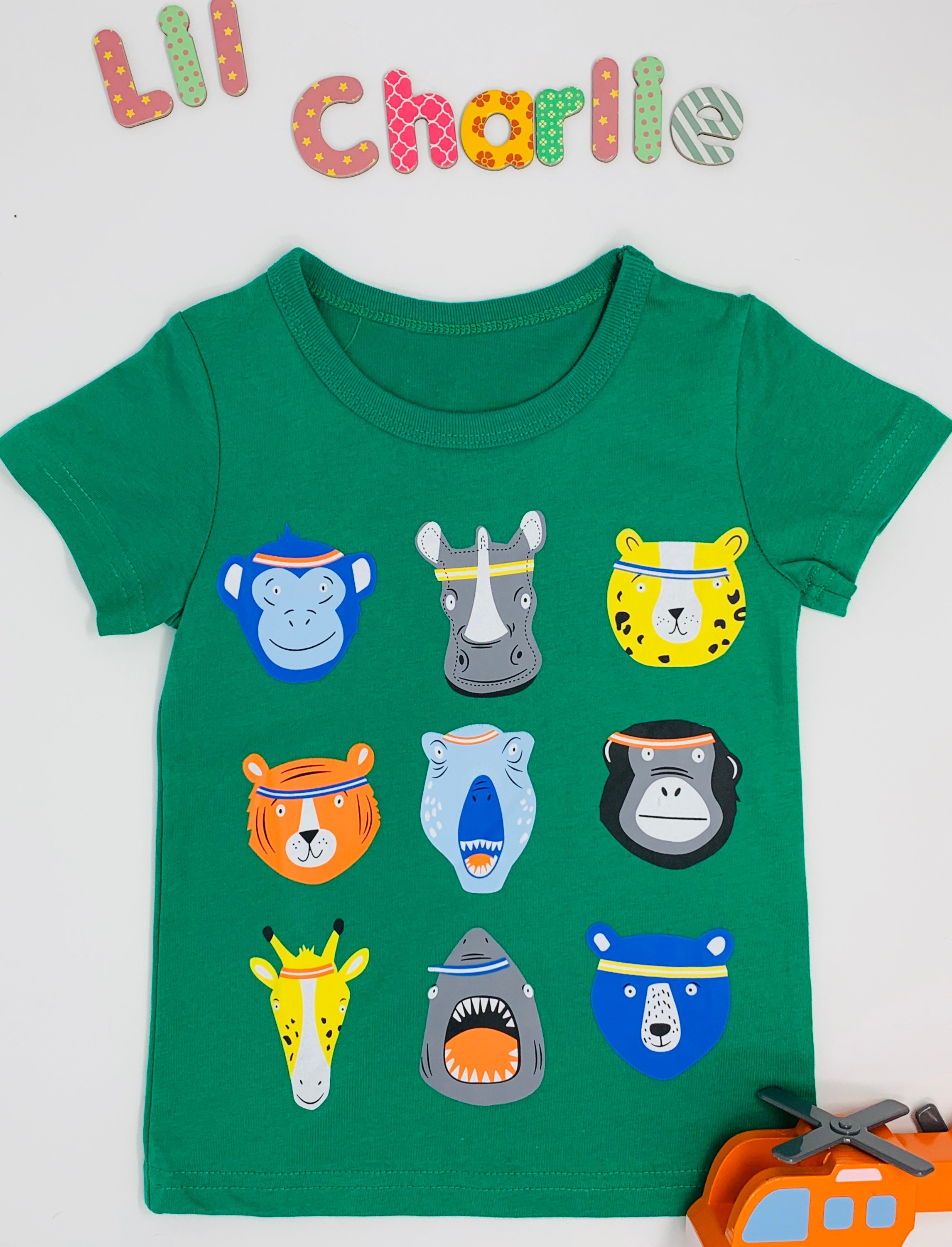 Baby boy animal print Tshirt Toddler Cotton Tshirt Boys Etsy