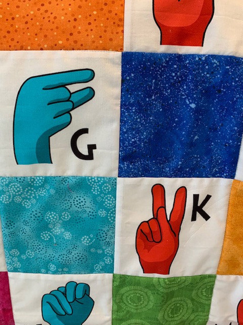 Sign Language Quilt Etsy