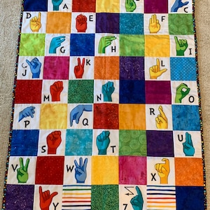 Sign Language Quilt