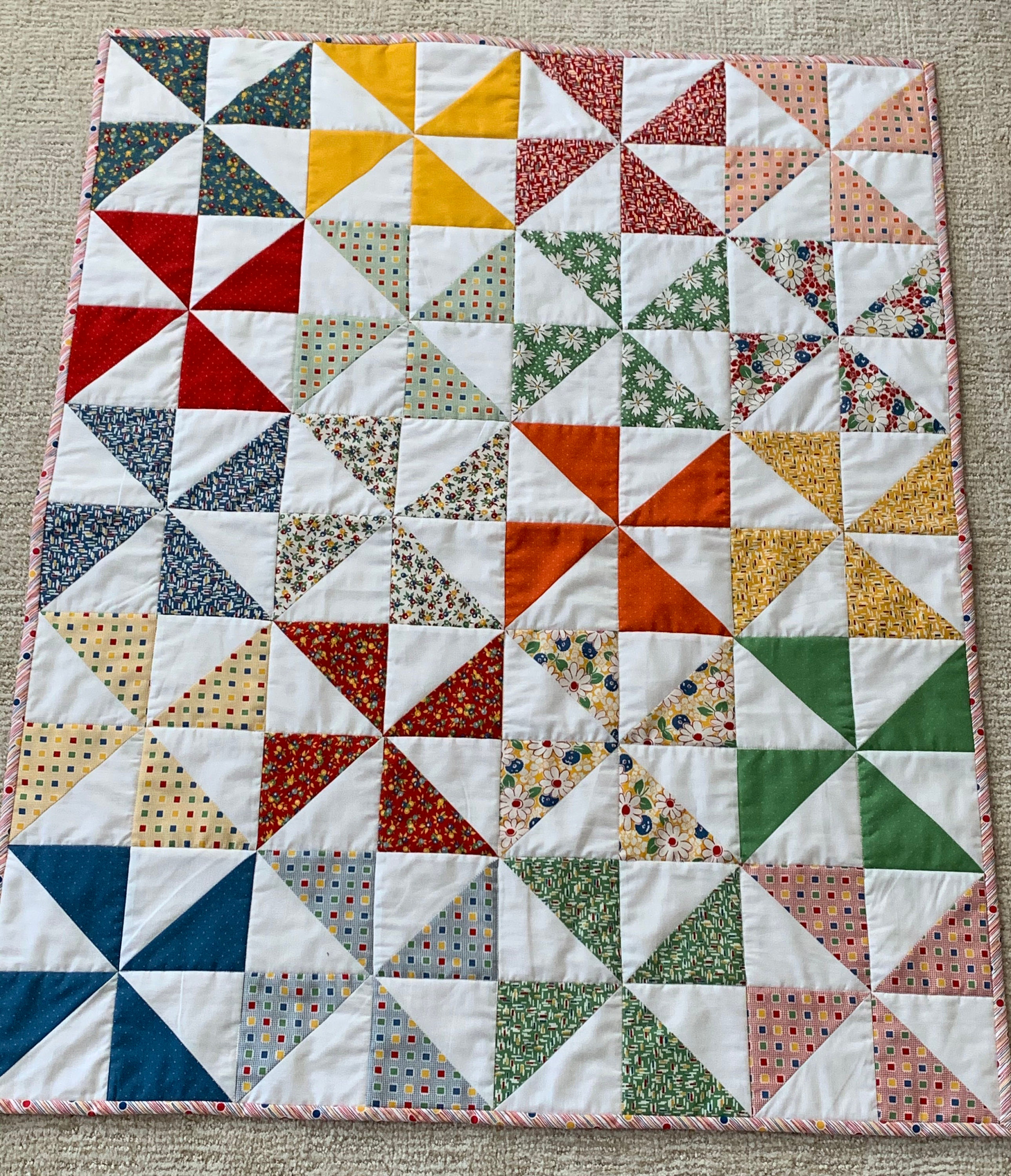 Windmill Quilt Pattern Free Quilt Windmill Strip Block Pattern Piecing