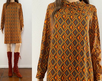 70s shift dress