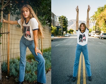 Vintage Flared Jeans Etsy