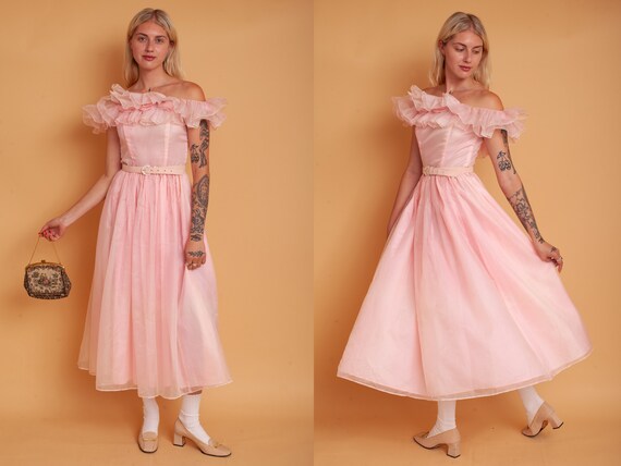 Vintage blush dress cheap