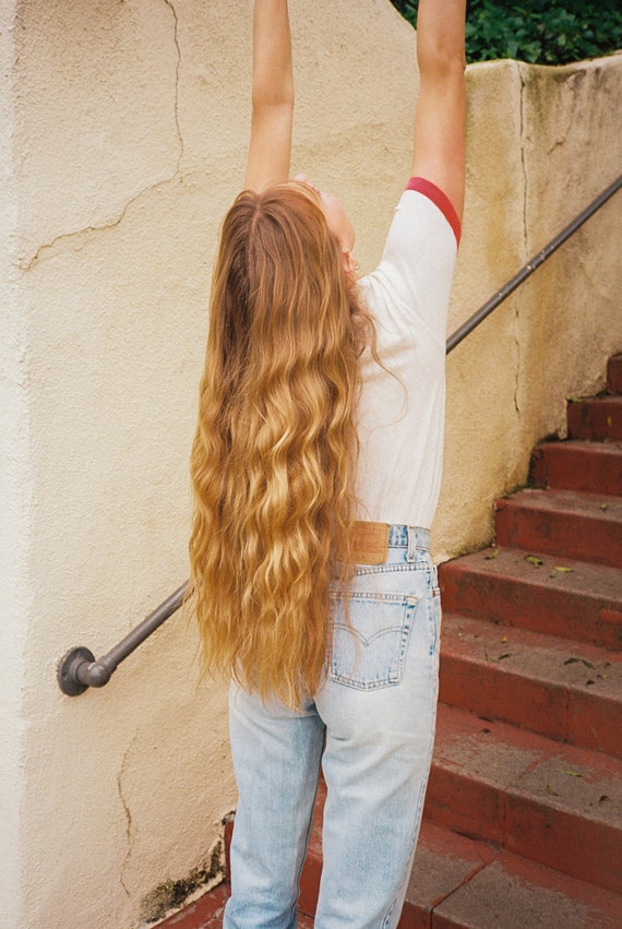Vintage 1980s Levi's Patch High Waisted 512 Jeans - image 5