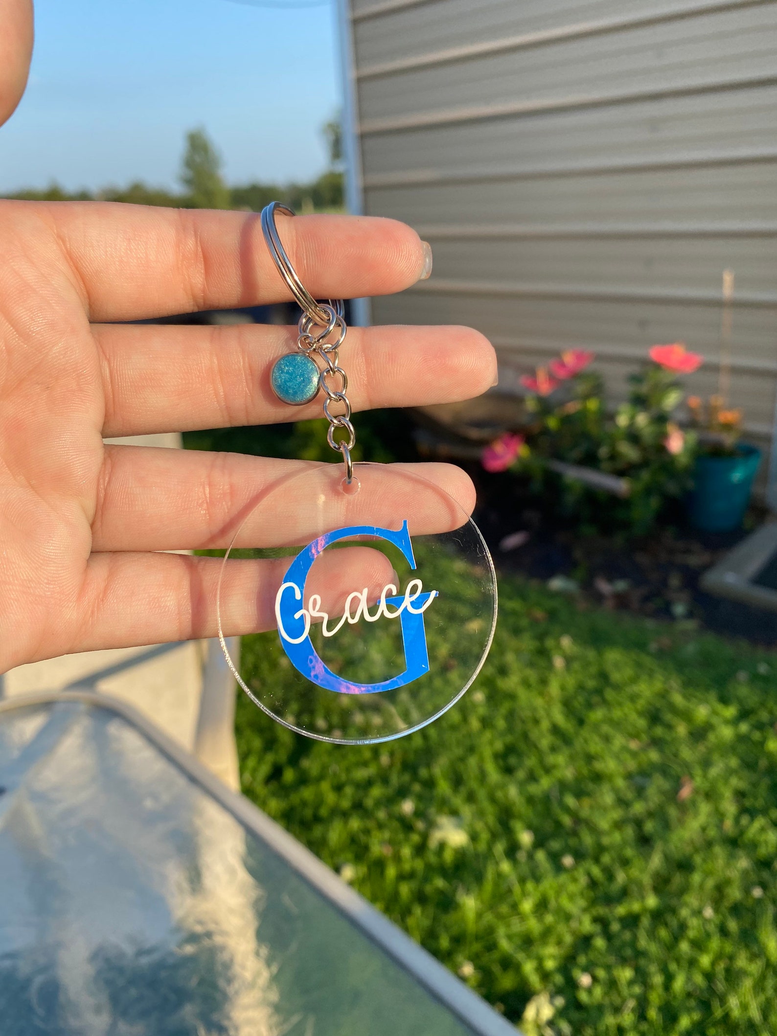 Personalized name keychain Trendy name keychain Custom Etsy