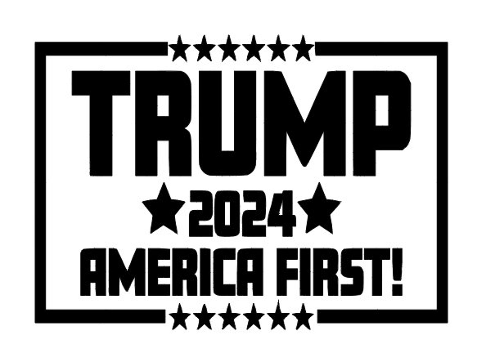 Trump 2025 America First Vinyl Decal Etsy