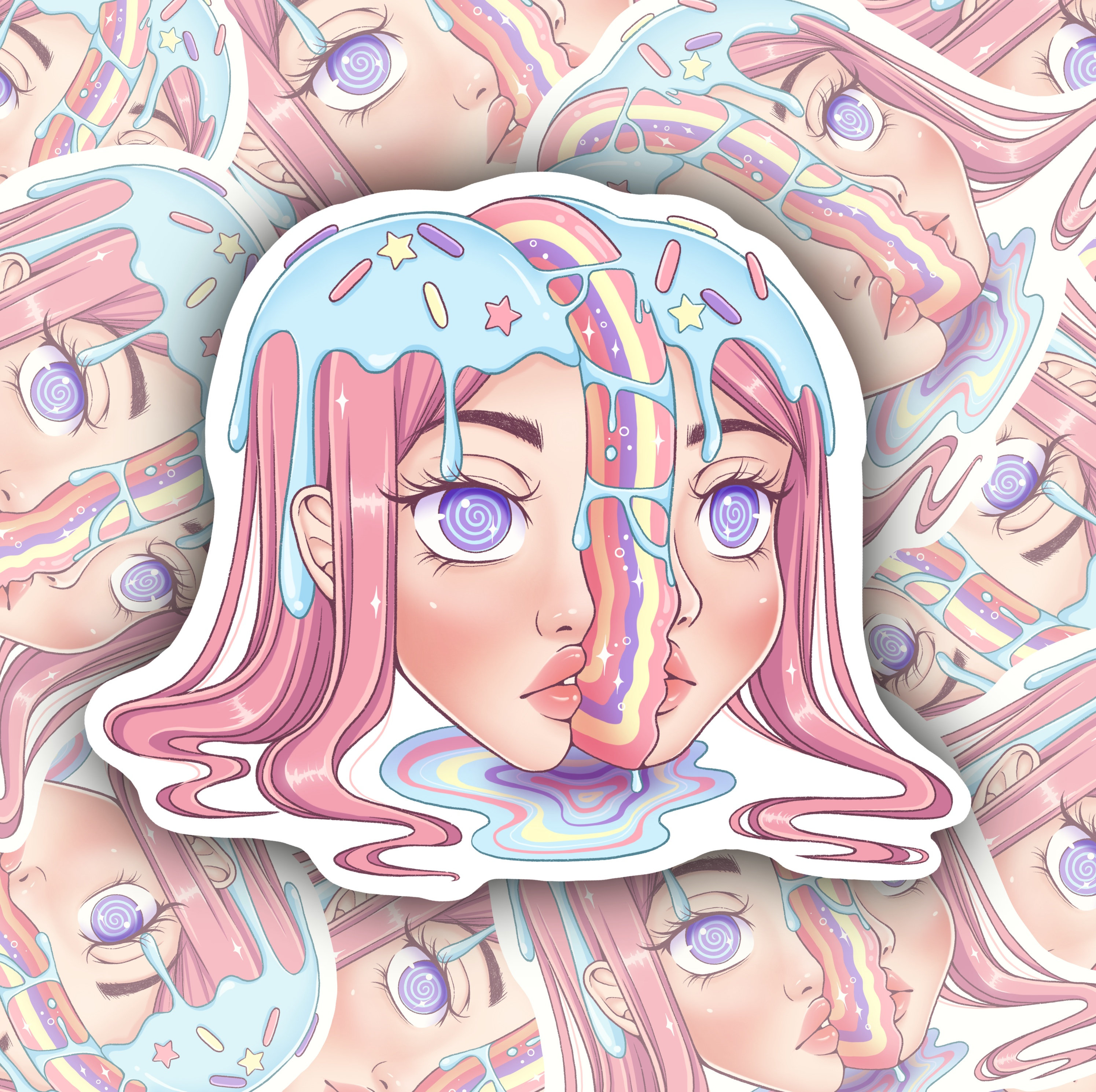 120 Kawaii Anime Girls Stickers - Aesthetic Clothes Shop