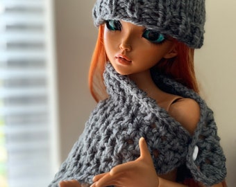 Hat and Scarf for Minifee / Minifee clothes / Minifee accessories