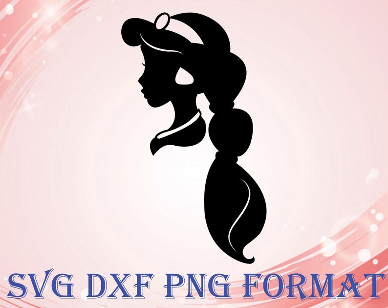 Download Jasmine svg png dxf Silhouette de jasmin Disney princesse | Etsy