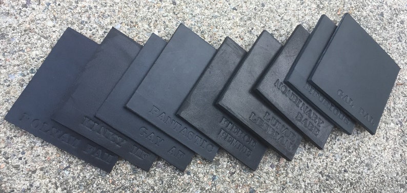 Queer Pride Leather Coaster