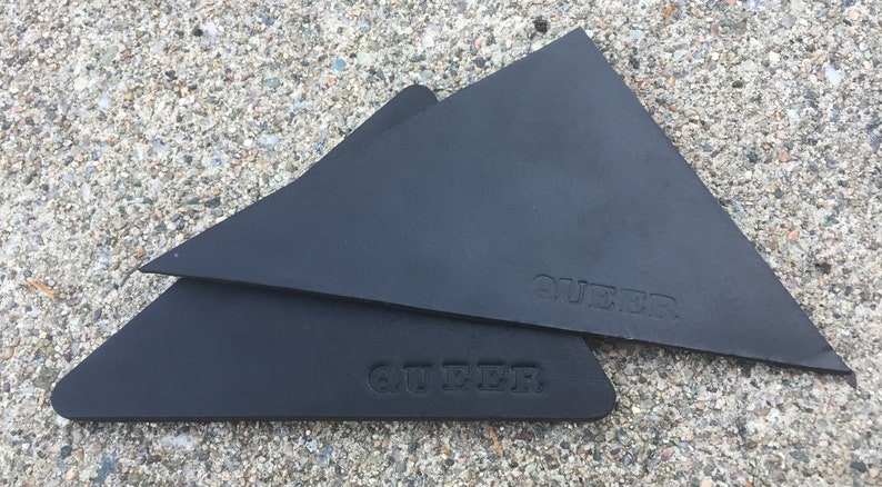 Queer Pride Leather Coaster