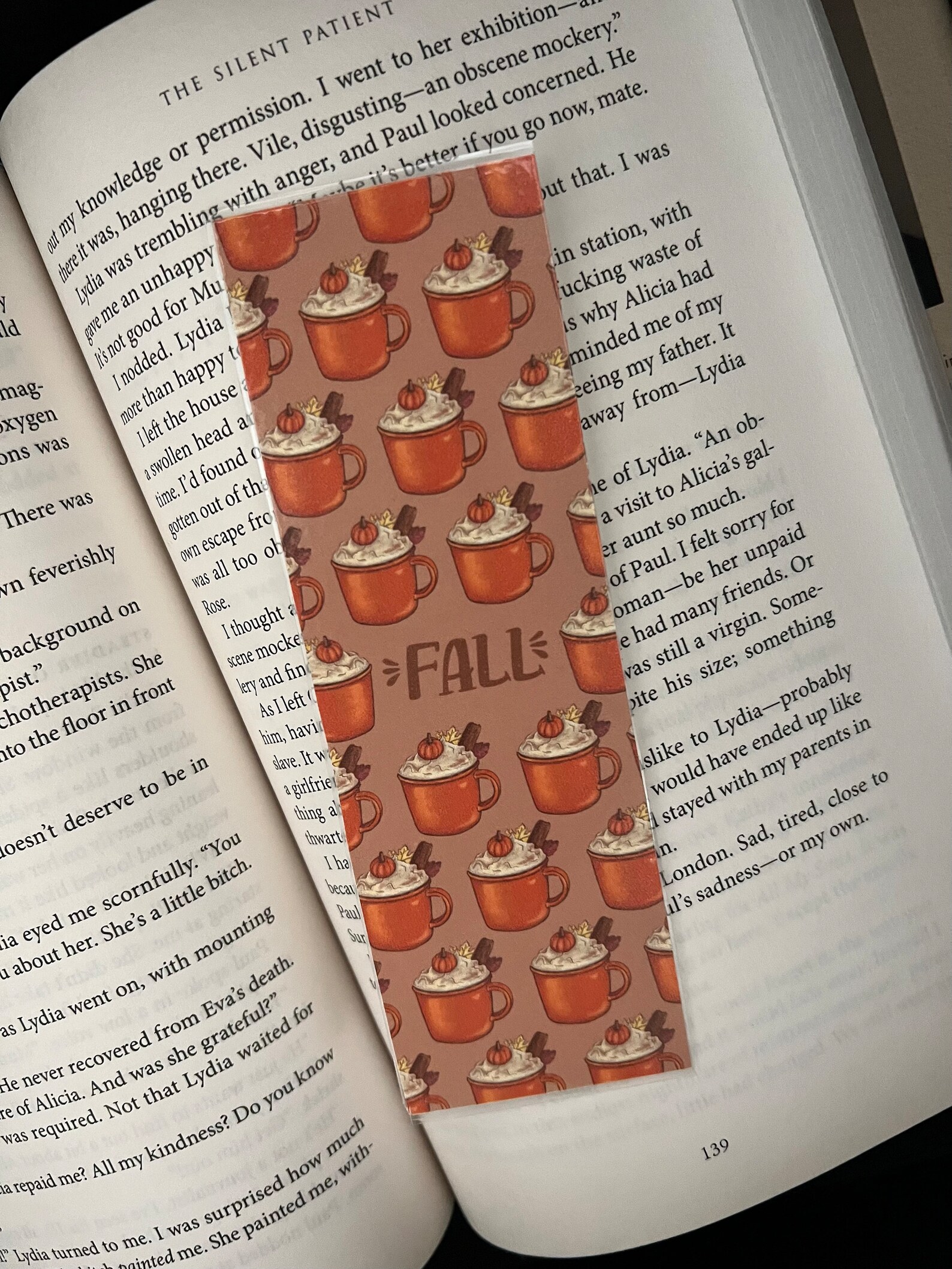 Fall Bookmarks Autumn Bookmarks Latte Bookmarks November Etsy