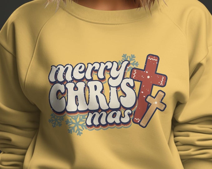 Merry Christmas Trendy Retro Vintage Christmas Apparel - Unique Festive Designs, Groovy Christmas Shirts, Vintage Christmas Apparel